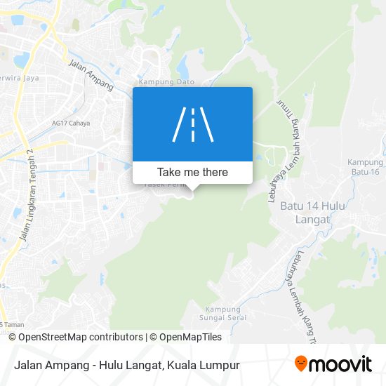 Peta Jalan Ampang - Hulu Langat