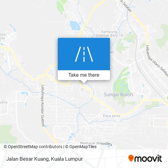 Peta Jalan Besar Kuang