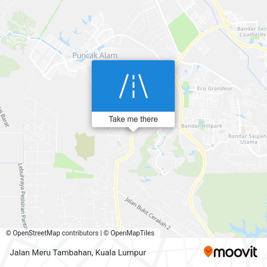 Jalan Meru Tambahan map
