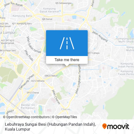 Peta Lebuhraya Sungai Besi (Hubungan Pandan Indah)