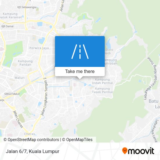 Jalan 6/7 map