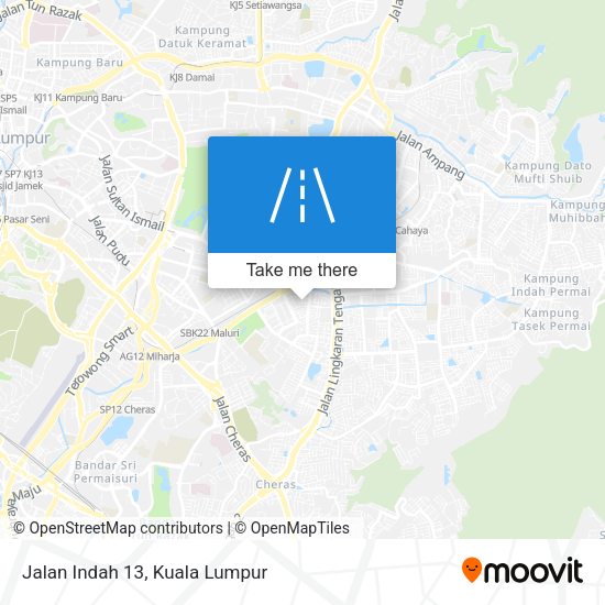 Peta Jalan Indah 13