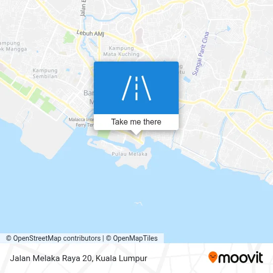 Cara-cara untuk ke Jalan Melaka Raya 20, Melaka Tengah dengan