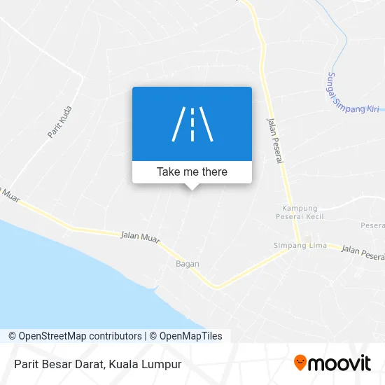 Parit Besar Darat map