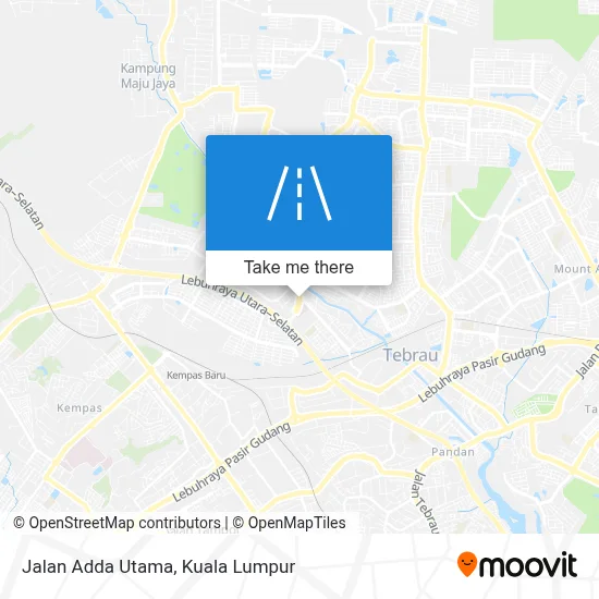 Jalan Adda Utama map