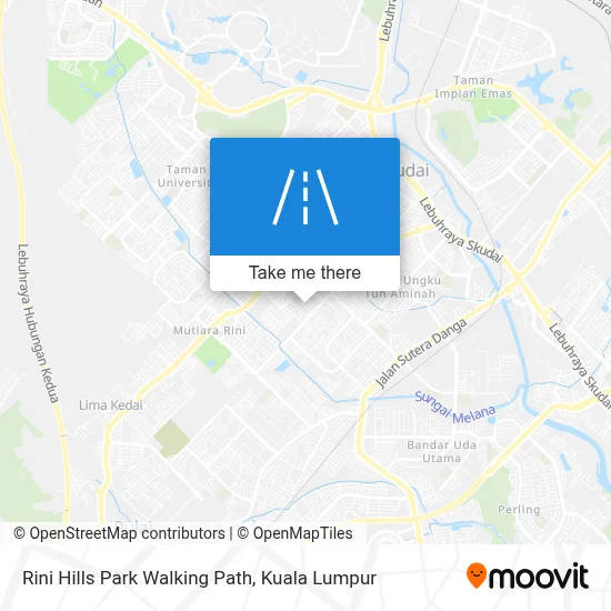 Rini Hills Park Walking Path map