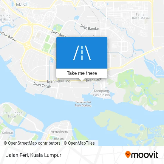 Jalan Feri map