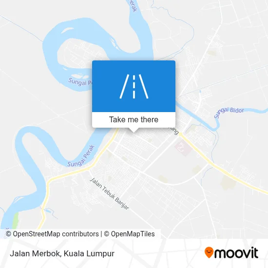 Jalan Merbok map