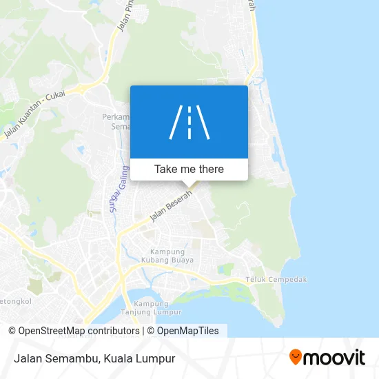 Jalan Semambu map