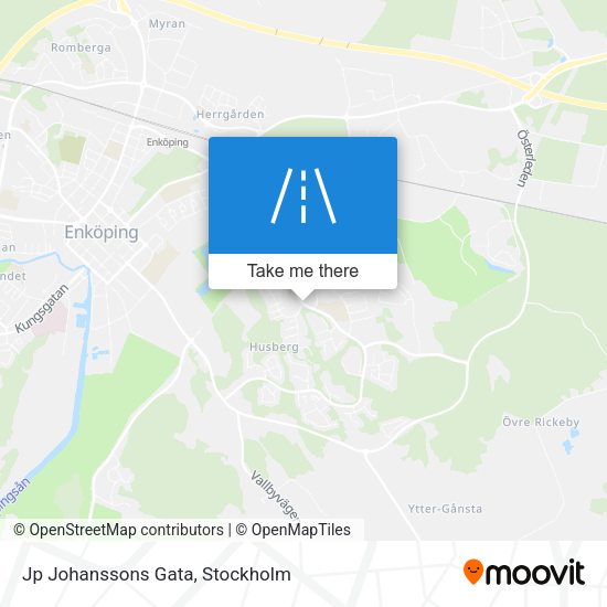 Jp Johanssons Gata map