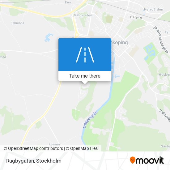 Rugbygatan map