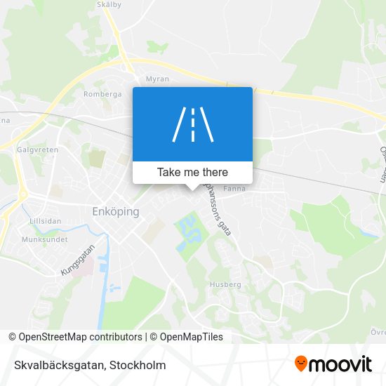Skvalbäcksgatan map