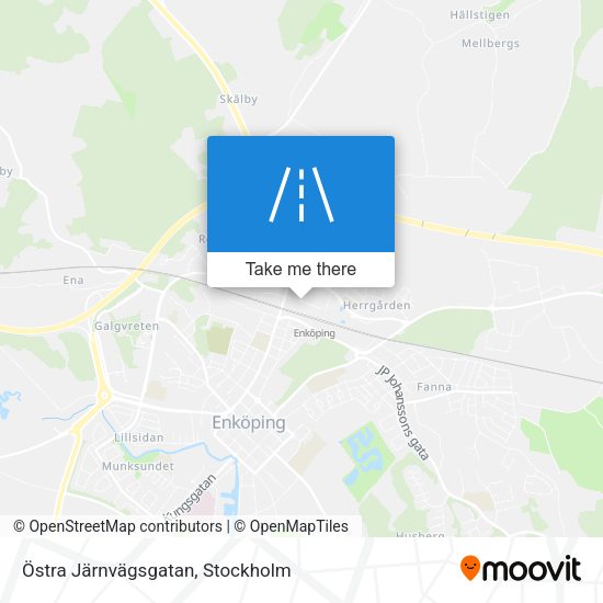 Östra Järnvägsgatan map