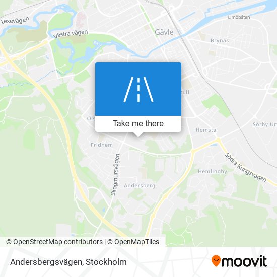 Andersbergsvägen map