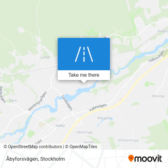 Åbyforsvägen map