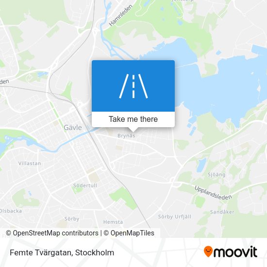 Femte Tvärgatan map