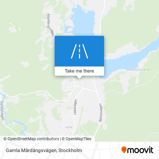 Gamla Mårdängsvägen map