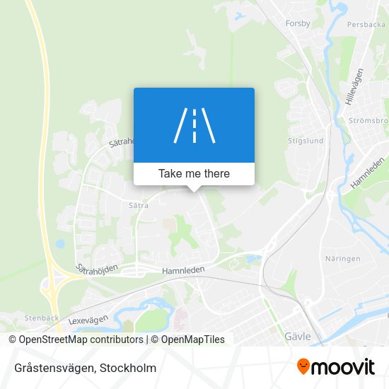Gråstensvägen map