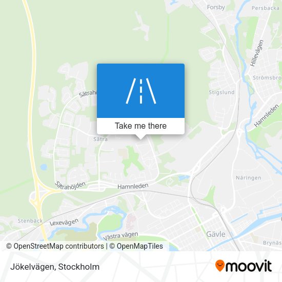 Jökelvägen map