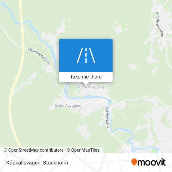 Kåpkällsvägen map