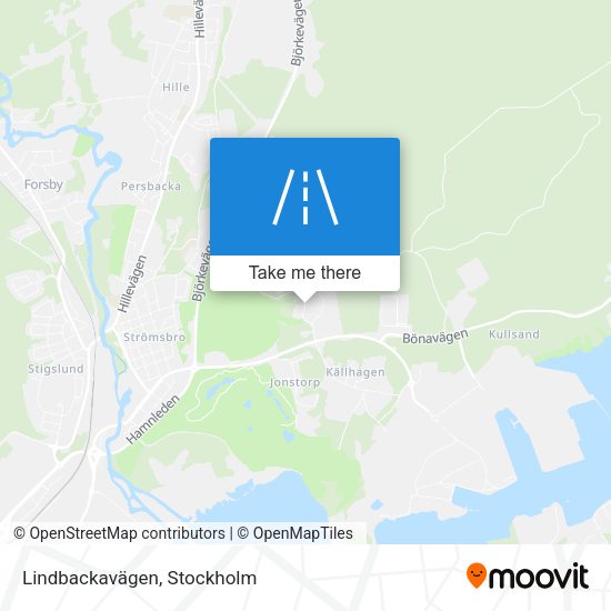 Lindbackavägen map