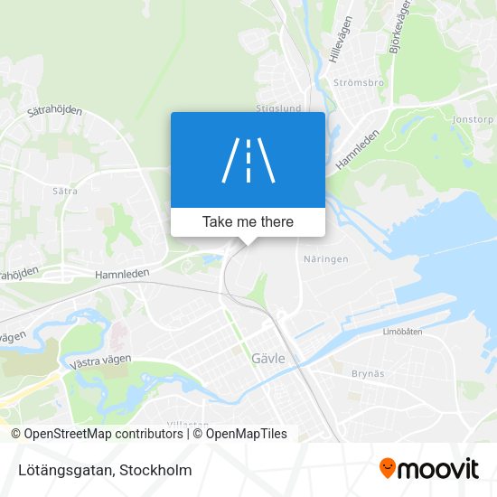 Lötängsgatan map