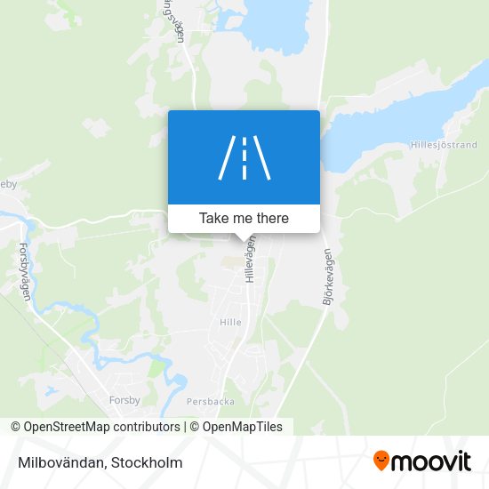 Milbovändan map