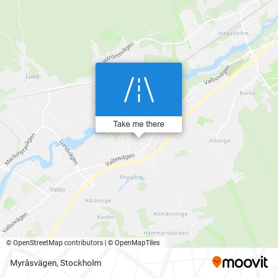 Myråsvägen map
