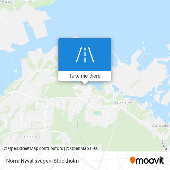 Norra Nyvallsvägen map