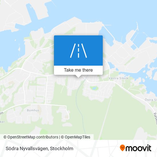 Södra Nyvallsvägen map