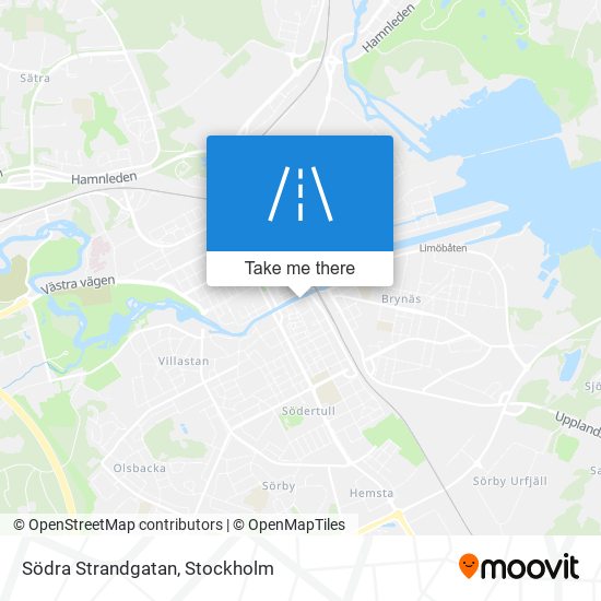 Södra Strandgatan map