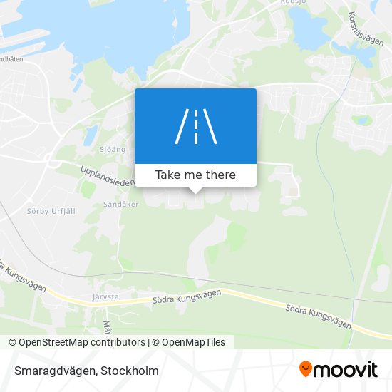 Smaragdvägen map