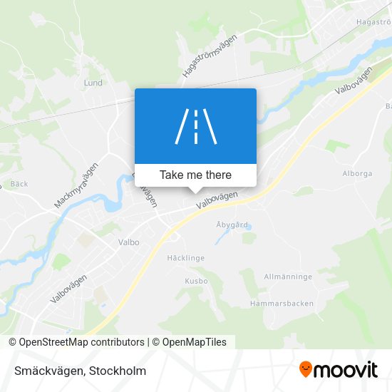 Smäckvägen map