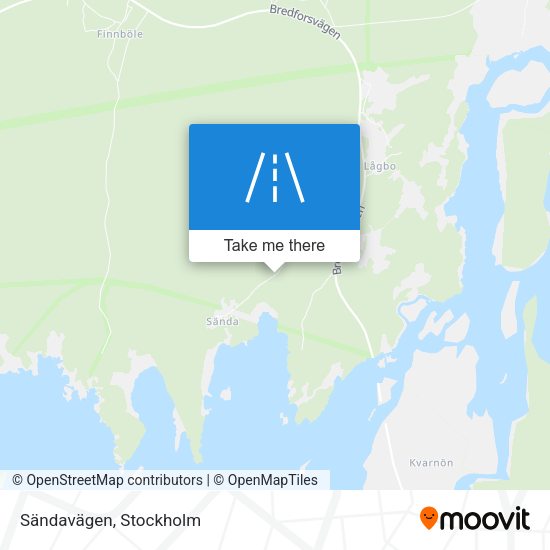 Sändavägen map