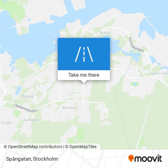 Spångatan map