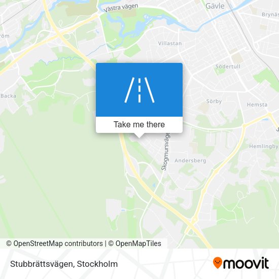 Stubbrättsvägen map