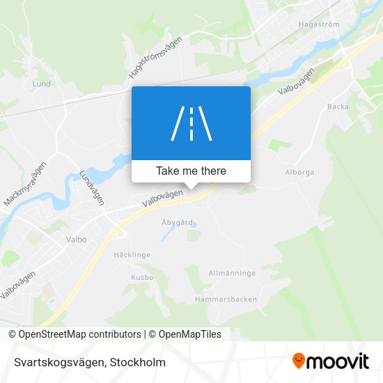 Svartskogsvägen map