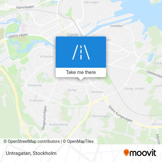 Untragatan map