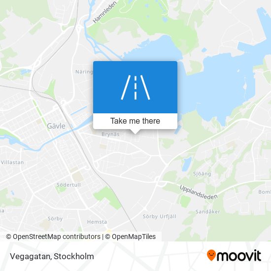 Vegagatan map