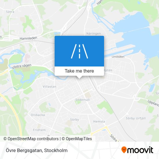 Övre Bergsgatan map