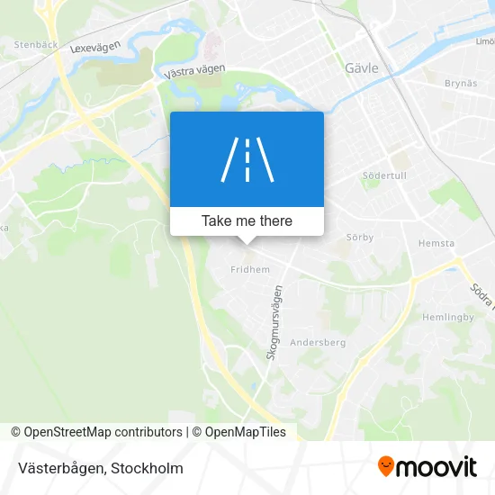 Västerbågen map