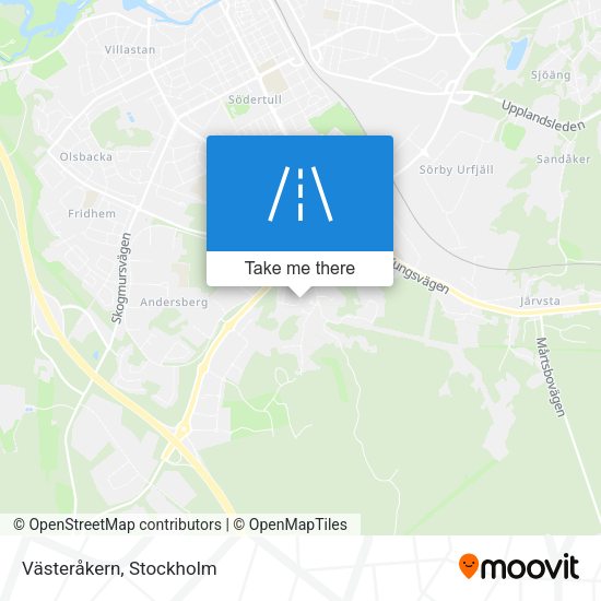 Västeråkern map