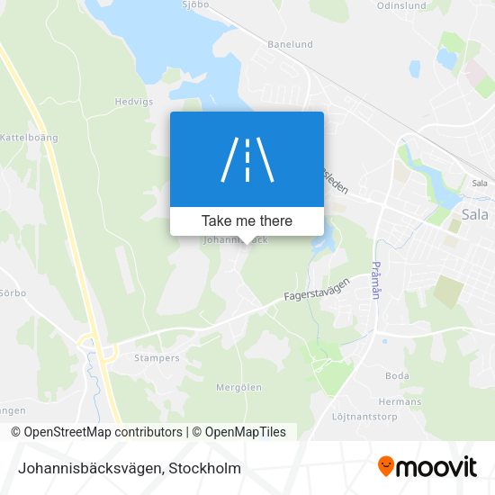 Johannisbäcksvägen map