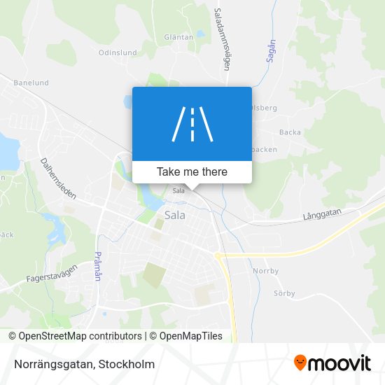 Norrängsgatan map