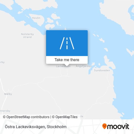 Östra Lackeviksvägen map
