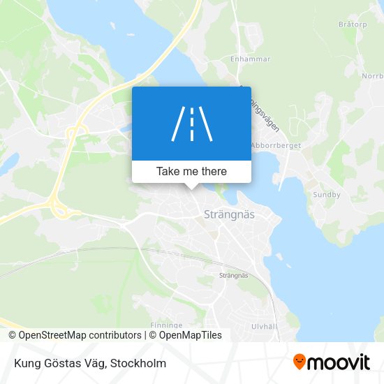 Kung Göstas Väg map