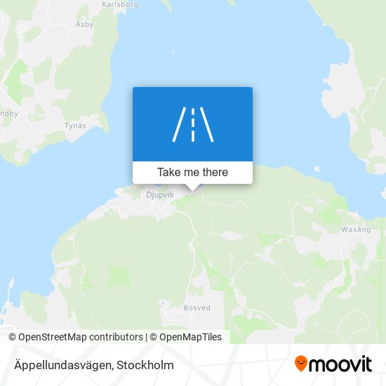 Äppellundasvägen map