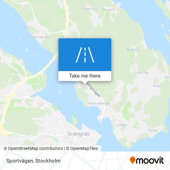 Sportvägen map