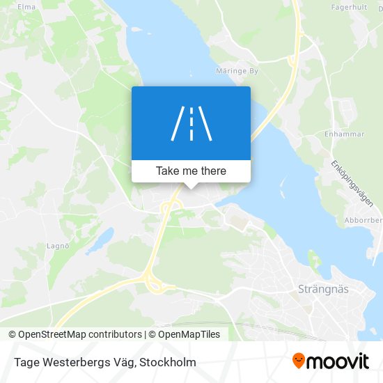 Tage Westerbergs Väg map