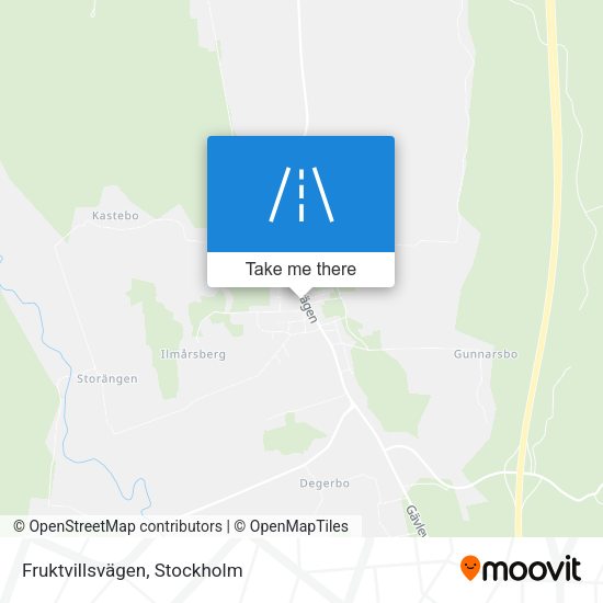 Fruktvillsvägen map